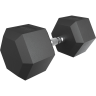 Гантель гексагональная UNIX FIT 42,5 кг обрезиненная DBHEX42_5x2